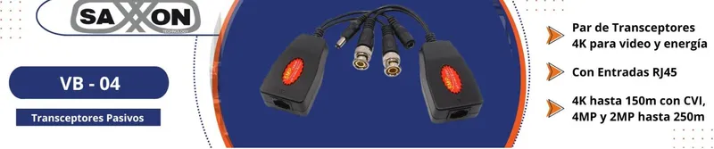 Transceptores SAXXON RJ-45 VB-04