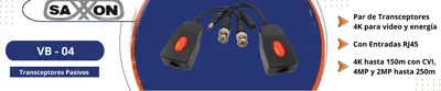 Transceptores SAXXON  RJ-45 VB-04