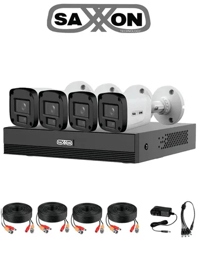 Kit de videovigilancia  SAXXON KIT/XVR1E04-I/4-B20P-