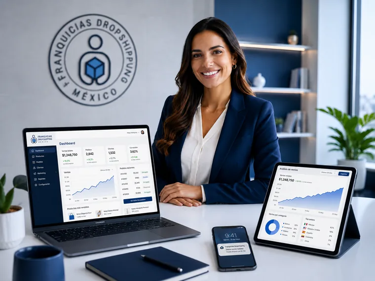 Franquicia online en México — opera desde cualquier lugar con dashboard y agentes IA