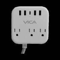 Centro Multicontactos VICA SUP USB 7P